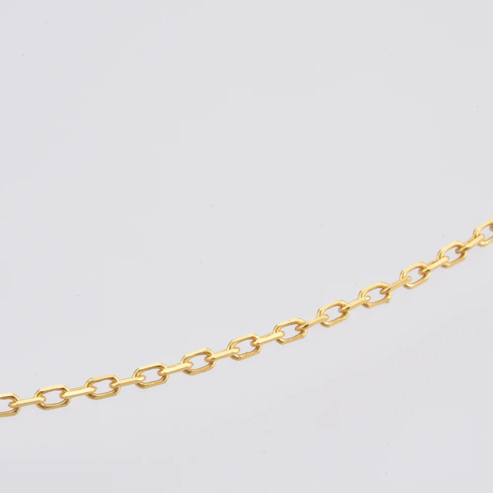 18K Gold Plated Sterling Silver Letter Charm with Universal Chain